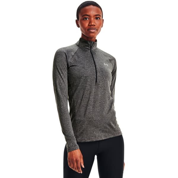 Under Armour Puolivetoketjullinen T-paita Tech Solid Harmaa XL Nainen