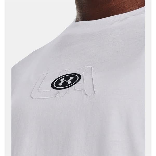 Under Armour Lyhythihainen T-paita Branded Logo Crop Valkoinen S Nainen