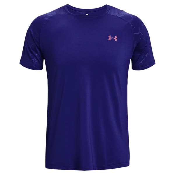 Under Armour Kortærmet T-shirt Rush Embossed Blå L Mand
