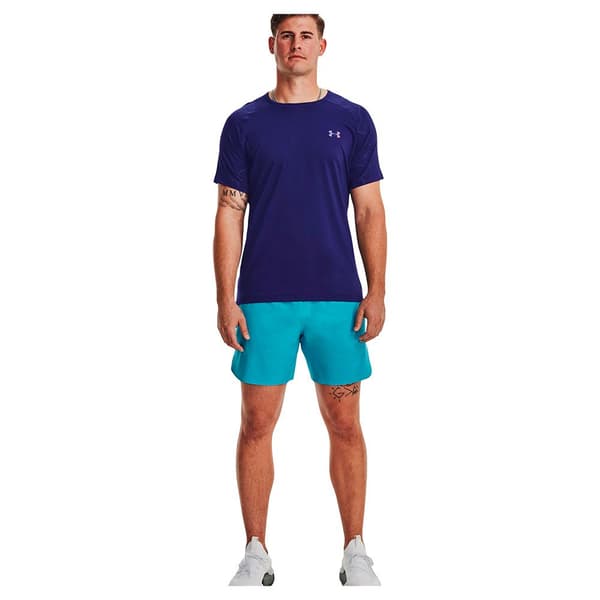 Under Armour Kortærmet T-shirt Rush Embossed Blå L Mand