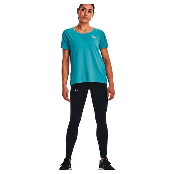 Under Armour Kortærmet T-shirt Rush Energy Blå M Kvinde