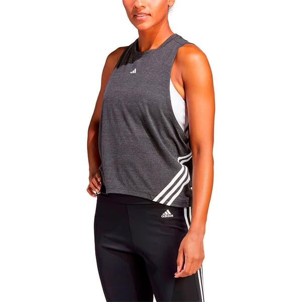 Adidas Ärmlös T-shirt Icons 3s Cr Svart M Kvinna