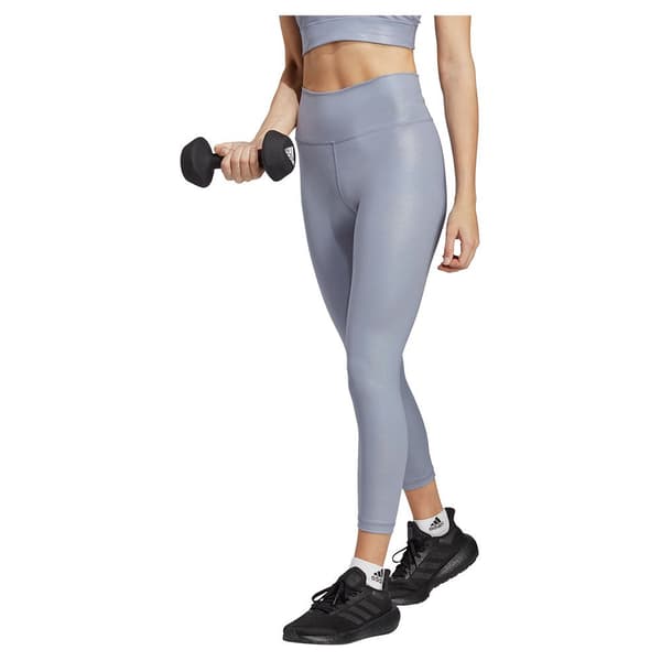 Adidas Strumpbyxor Opt Shine 7/8 Lila S Kvinna