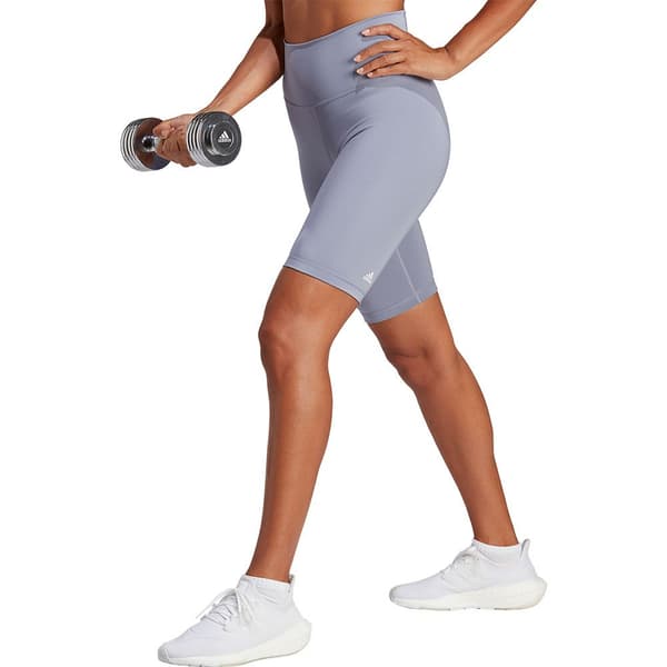 Adidas Korte Leggings Optime Bike Lilla S Kvinde