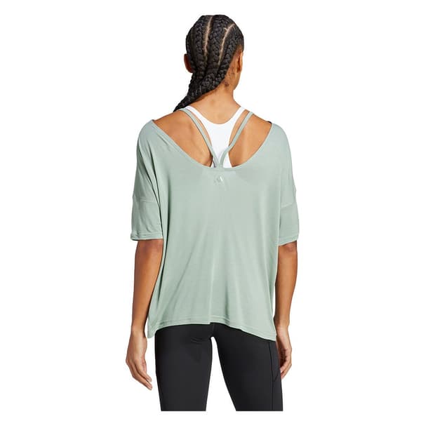 Adidas Kortärmad T-shirt Yoga St O Grönt S Kvinna