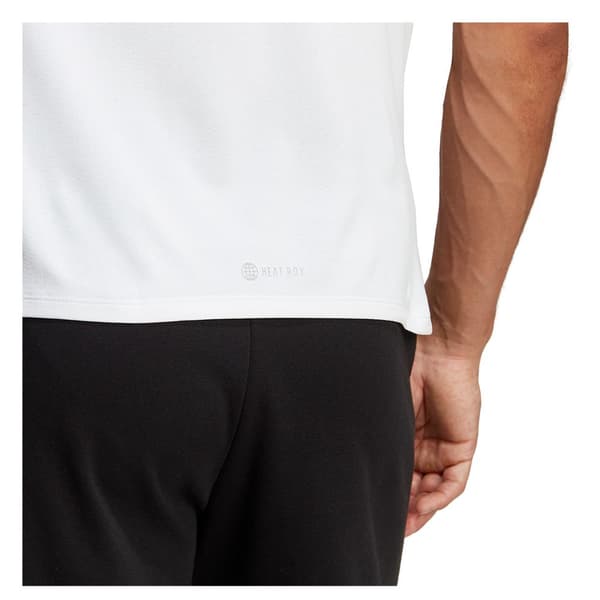 Adidas Kortærmet T-shirt D4t Hr Hiit Hvid S / Regular Mand