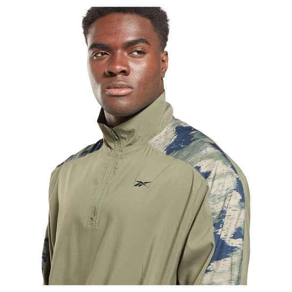 Reebok Långärmad T-shirt Camo Grönt S Man