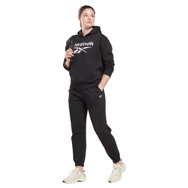 Reebok Byxor Identity Fleece Joggers Svart S Kvinna
