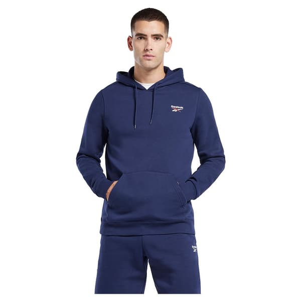 Reebok Luvtröja Identity Fleece Over-the-head Blå S Man