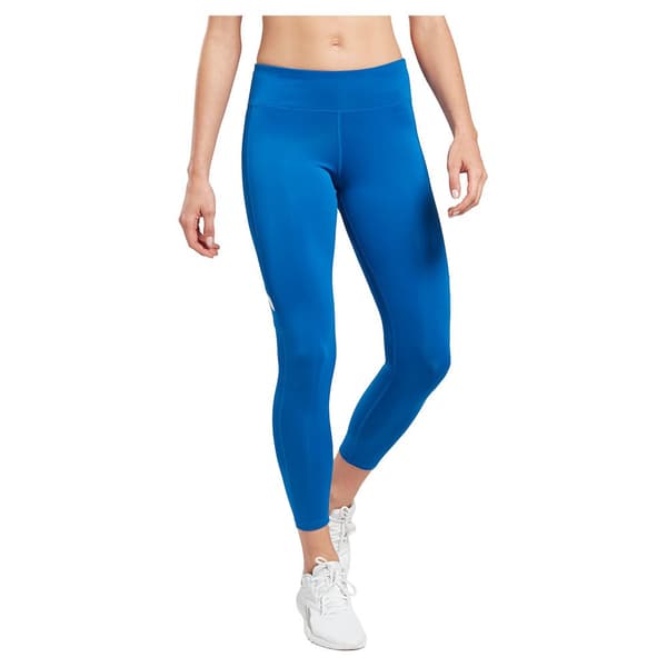 Reebok Leggings Workout Ready Mesh Blå M / Regular Kvinde