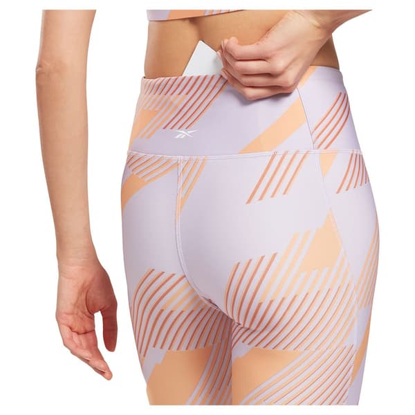 Reebok Leggingsit Workout Ready Printed Violetti M / Regular Nainen