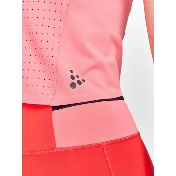 Craft Ærmeløs T-shirt Adv Hit Perforated Rosa M Kvinde