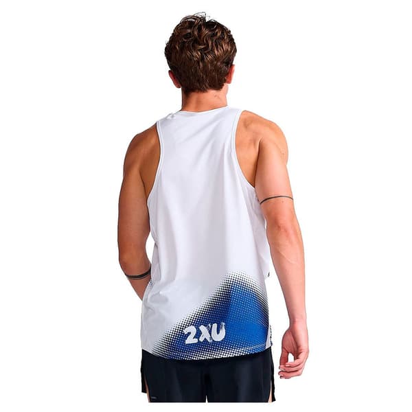 2xu Ärmlös T-shirt Light Speed Singlet Blå S Man