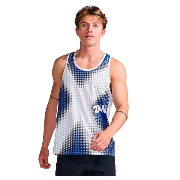 2xu Ärmlös T-shirt Light Speed Singlet Blå S Man