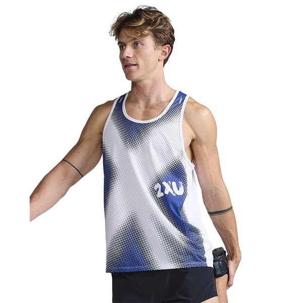 2xu Ærmeløs T-shirt Light Speed Singlet Blå L Mand