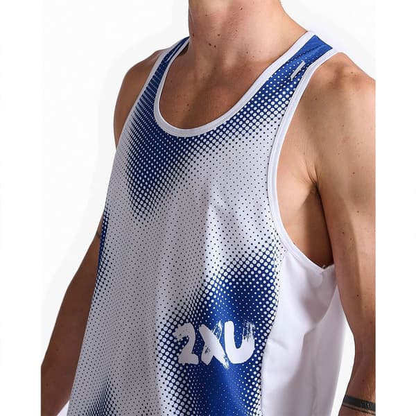2xu Ærmeløs T-shirt Light Speed Singlet Blå L Mand