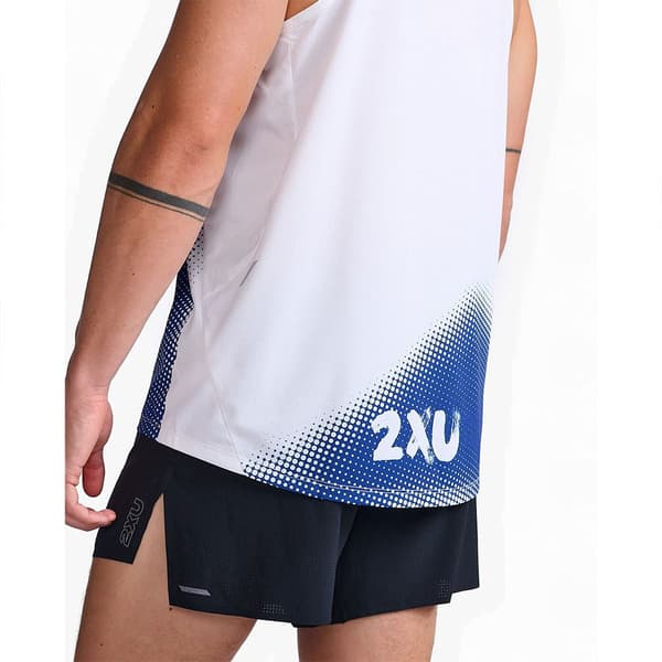 2xu Ærmeløs T-shirt Light Speed Singlet Blå L Mand