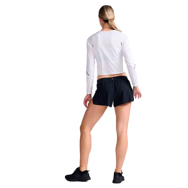 2xu Långärmad T-shirt Light Speed Tech Crop Vit M Kvinna
