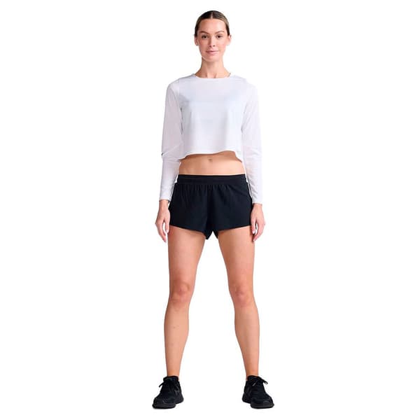2xu Långärmad T-shirt Light Speed Tech Crop Vit M Kvinna