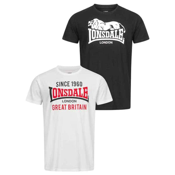 Lonsdale Kortärmad T-shirt Collessie Vit XL Man