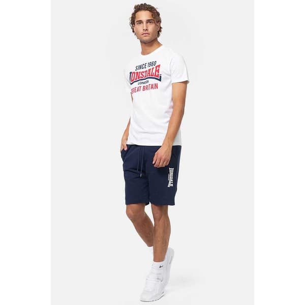 Lonsdale Kortärmad T-shirt Collessie Vit XL Man