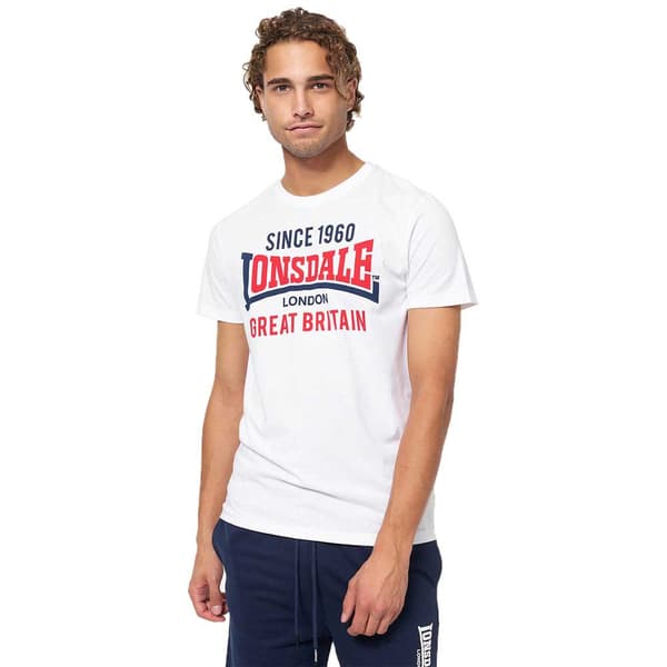 Lonsdale Kortärmad T-shirt Collessie Vit XL Man