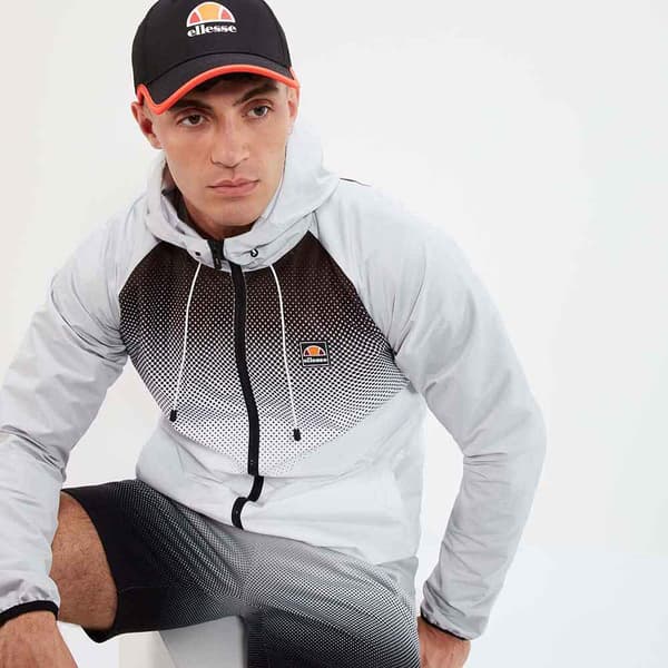 Ellesse Regnjakke Victura Hvid,Grå L Mand