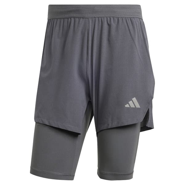 Adidas Shortsit Heat.rdy Hiit Elevated 2 In 1 Harmaa 2XL Mies