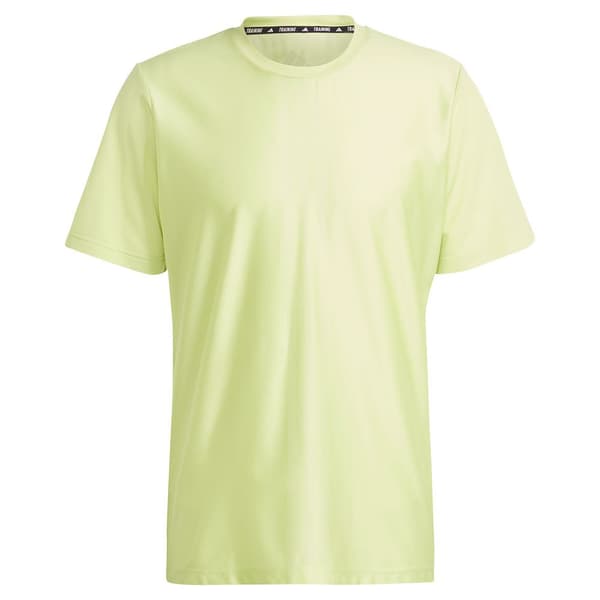 Adidas Kortärmad T-shirt Hiit Workout 3 Stripes Gul M Man