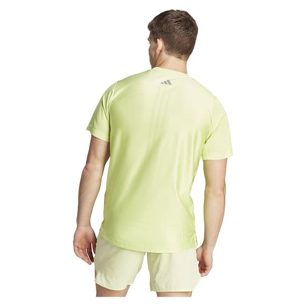 Adidas Kortärmad T-shirt Hiit Workout 3 Stripes Gul M Man