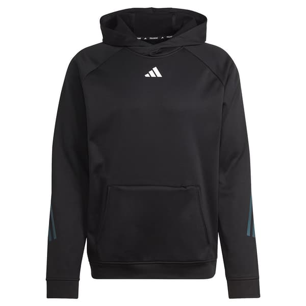 Adidas Sweatshirt Med Fuld Lynlås Icons 3 Stripes Sort M Mand