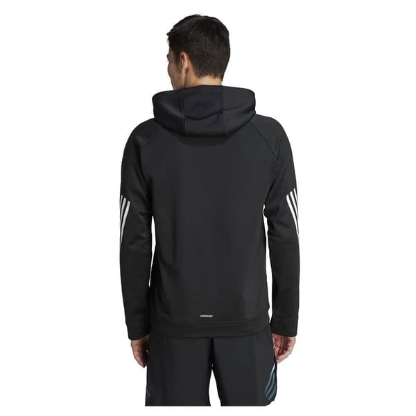 Adidas Sweatshirt Med Fuld Lynlås Icons 3 Stripes Sort M Mand