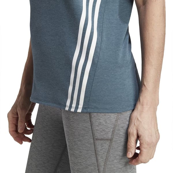 Adidas Lyhythihainen T-paita Icons 3 Stripes Sininen L Nainen
