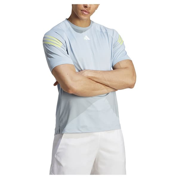 Adidas Kortärmad T-shirt Icons 3 Stripes Blå S Man