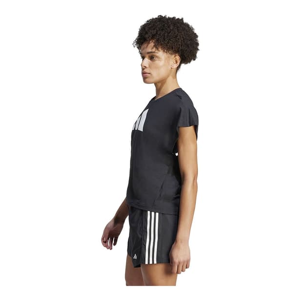 Adidas Kortærmet T-shirt Icons Regular Fit Logo Sort L Kvinde