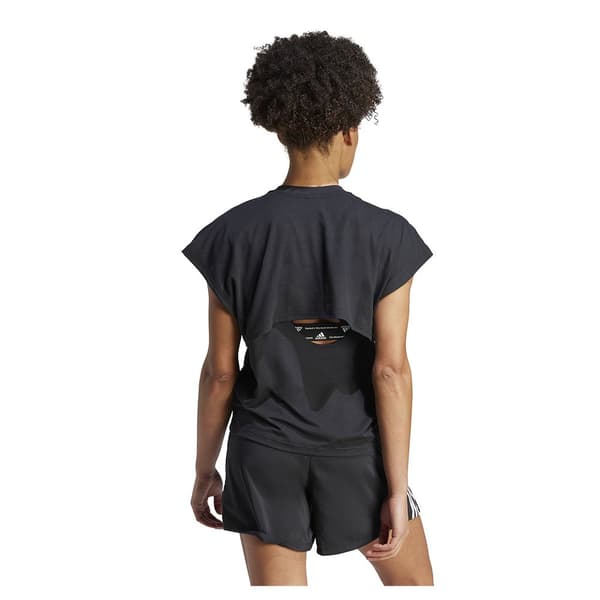 Adidas Kortærmet T-shirt Icons Regular Fit Logo Sort L Kvinde