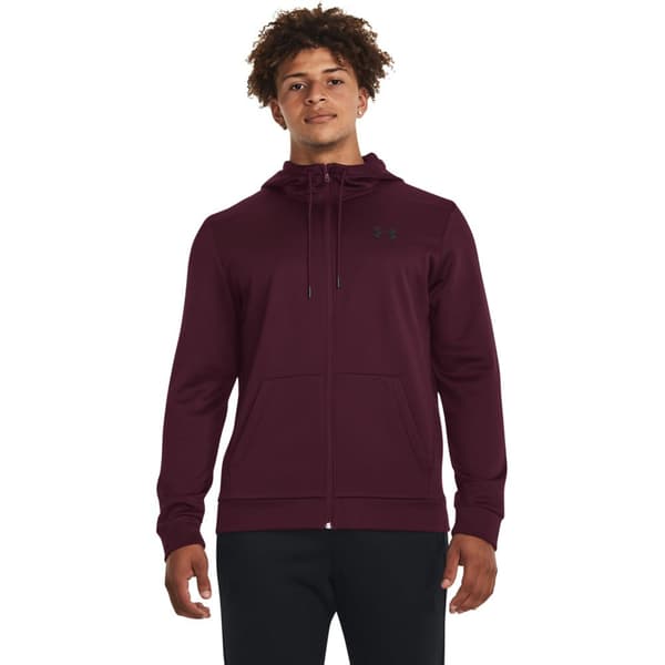 Under Armour Sweatshirt Med Fuld Lynlås Fleece Lilla S Mand