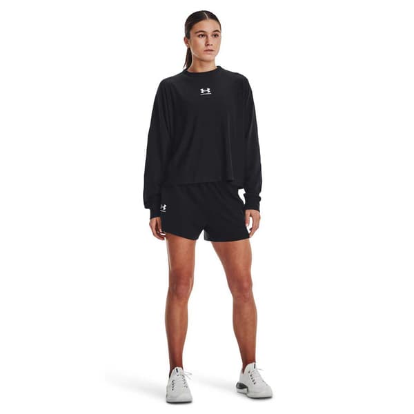 Under Armour Shorts Rival Terry Svart S Kvinna