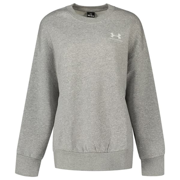 Under Armour Huppari Essential Fleece Os Crew Harmaa L Nainen