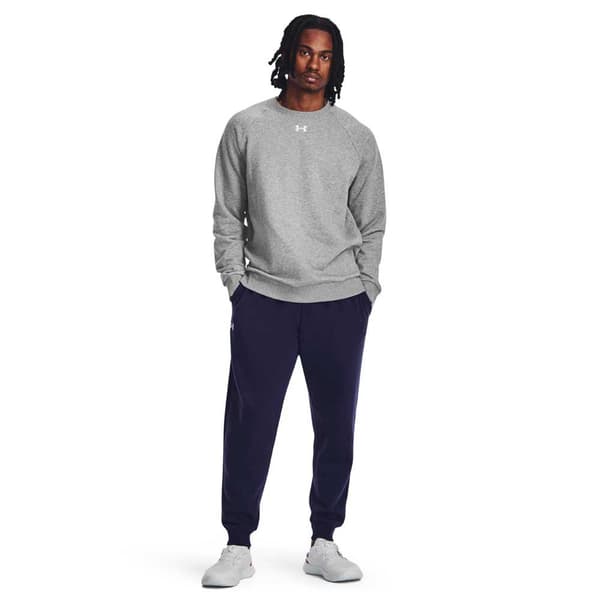 Under Armour Huppari Rival Fleece Crew Harmaa M / Regular Mies