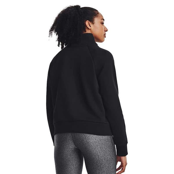 Under Armour Puoliksi Vetoketjullinen Pusero Rival Fleece Musta M / Regular Nainen