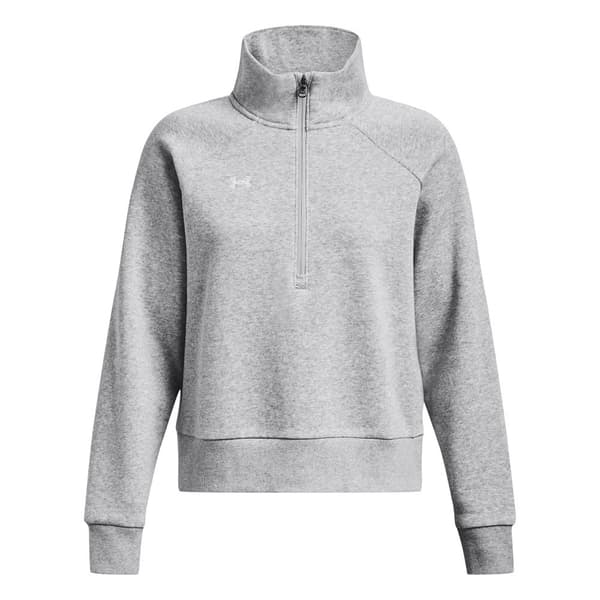 Under Armour Halv Lynlå Sweatshirt Rival Fleece Grå M / Regular Kvinde