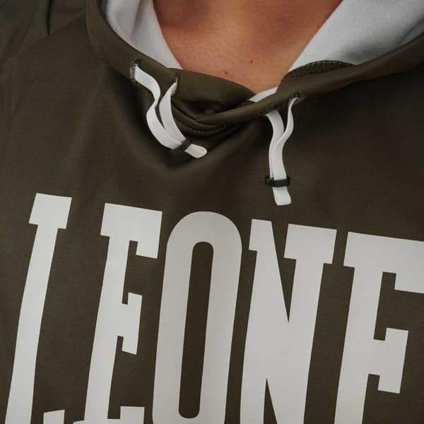 Leone1947 Huvtröja Med ärmar Logo Grönt M Man