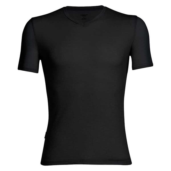 Icebreaker Lyhythihainen T-paita Anatomica V Merino Musta XL Mies