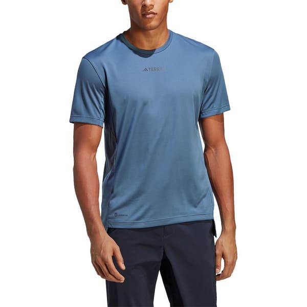 Adidas Kortärmad T-shirt Mt Blå M Man
