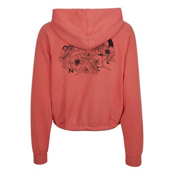 O´neill Sweatshirt Med Full Dragkedja Sunrise Röd S Kvinna
