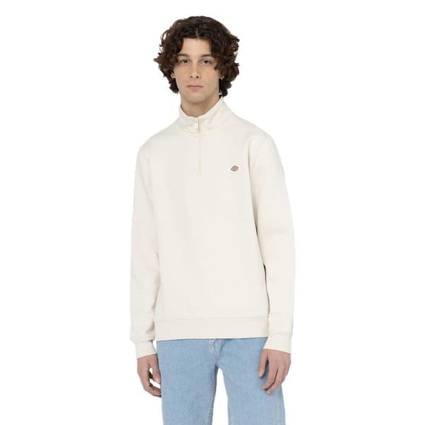 Dickies Tröja Med Halv Dragkedja Oakport Beige L Man