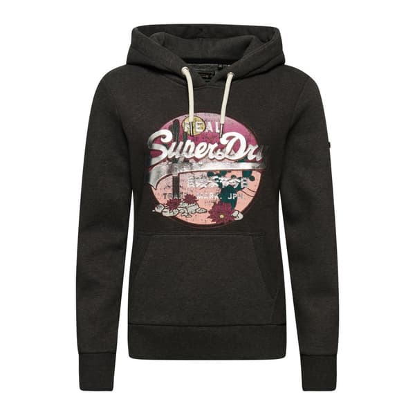 Superdry Luvtröja Vintage Vl Narrative Svart S Kvinna