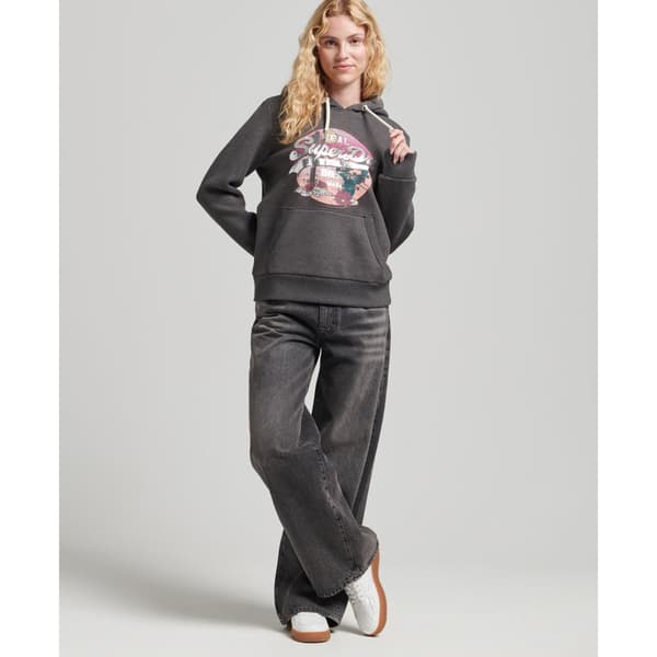 Superdry Luvtröja Vintage Vl Narrative Svart S Kvinna