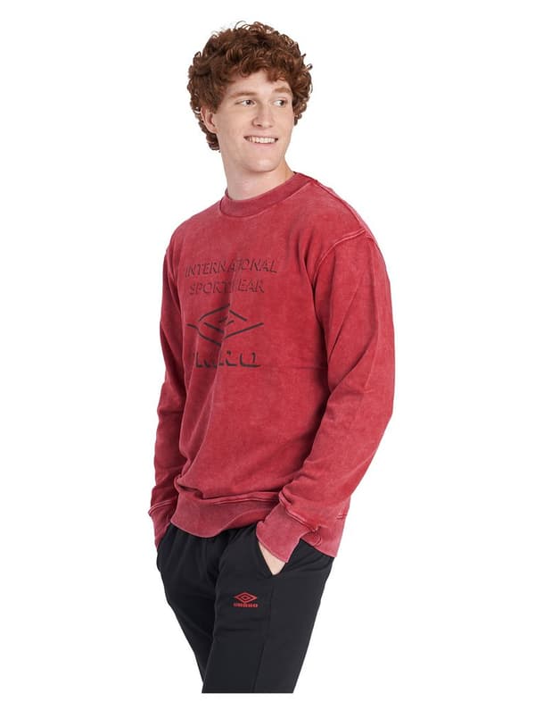 Umbro Sweatshirt Large Logo Rød S Mand